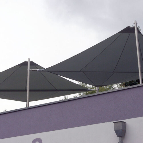 Sonnensegel elektrisch aufrolbar für Dachterrasse
